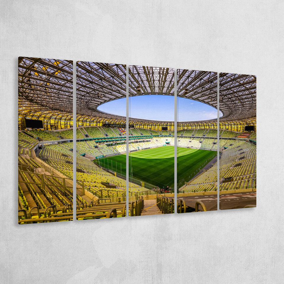 Stadoin Energa, Stadium Canvas, Sport Art, Gift for him, Multi Panels B, Canvas Prints Wall Art Decor