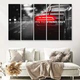 Stand Out Supercar Quote Inspirational Motivation Art 5 Pieces B Canvas Prints Wall Art - Painting Canvas,Multi Panel,5 Panels