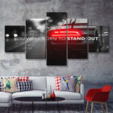 Stand Out Supercar Quote Inspirational Motivation Art 5 Pieces Canvas Prints Wall Art - Painting Canvas,Multi Panel,5 Panels