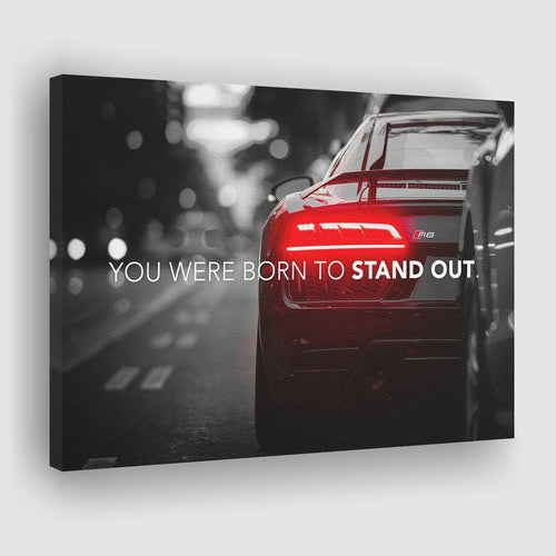 Stand Out Supercar Quote Inspirational Motivation Art Canvas Prints Wall Art - Painting Canvas,Wall Decor, Painting Prints,For Sale