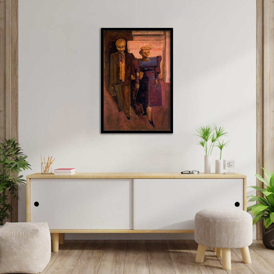 Standing Man and Woman 1938 By Mark Rothk-Art Print, Frame Art, Plexiglas Cover