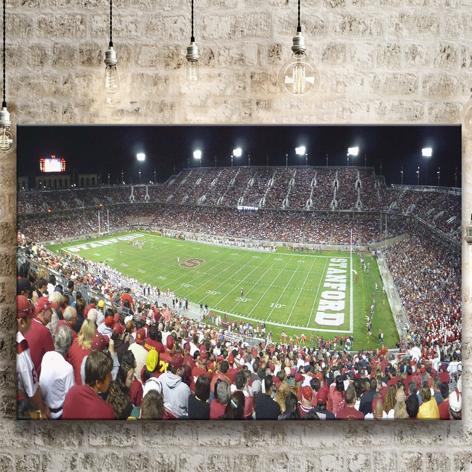 Stanford Cardinal Stadium Canvas Prints Stanford Stadium Wall Art American,Sport Stadium Art Prints, Fan Gift, Wall Decor