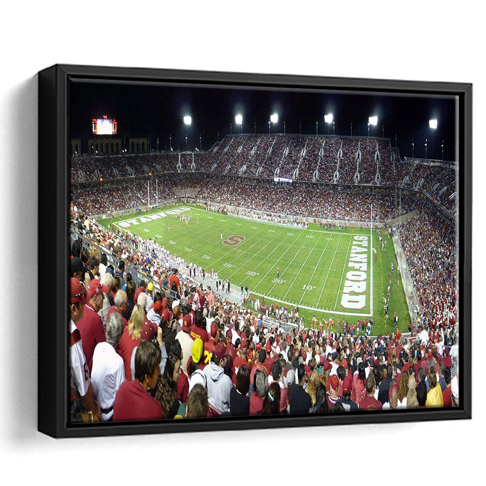 Stanford Cardinal Stadium Framed Canvas Prints Stanford Stadium Wall Art American,Sport Stadium Art Prints, Fan Gift