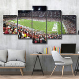 Stanford Cardinal Stadium Canvas Prints Stanford Stadium Wall Art American,Multi Panels,Sport Stadium Art Prints, Fan Gift
