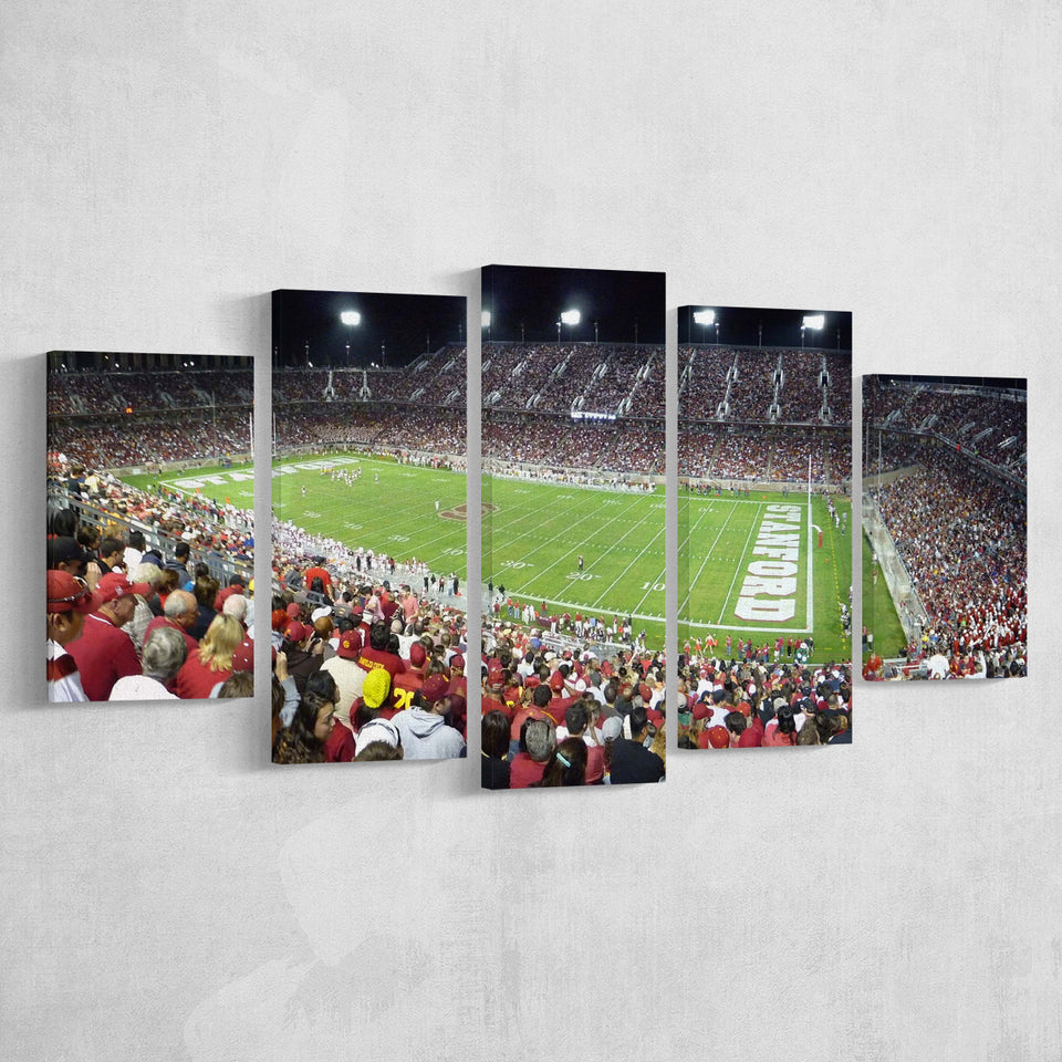 Stanford Cardinal Stadium Canvas Prints Stanford Stadium Wall Art American,Multi Panels,Sport Stadium Art Prints, Fan Gift