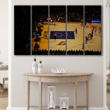 Staples Center Stadium Canvas Prints Los Angeles Lakers Wall Art,Multi Panels B,Sport Stadium Art Prints, Fan Gift