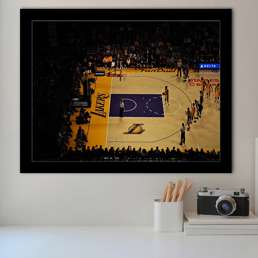 Staples Center Stadium Art Prints Los Angeles Lakers Wall Art,Sport Stadium Art Prints, Fan Gift, Wall Decor