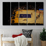 Staples Center Stadium Canvas Prints Los Angeles Lakers Wall Art,Multi Panels B,Sport Stadium Art Prints, Fan Gift