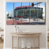 Staples Center Wall Art Los Angeles Lakers Stadium Canvas Prints,Multi Panels B,Sport Stadium Art Prints, Fan Gift