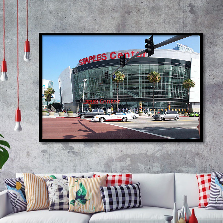 Staples Center Wall Art Los Angeles Lakers Stadium Art Prints,Sport Stadium Art Prints, Fan Gift, Wall Decor