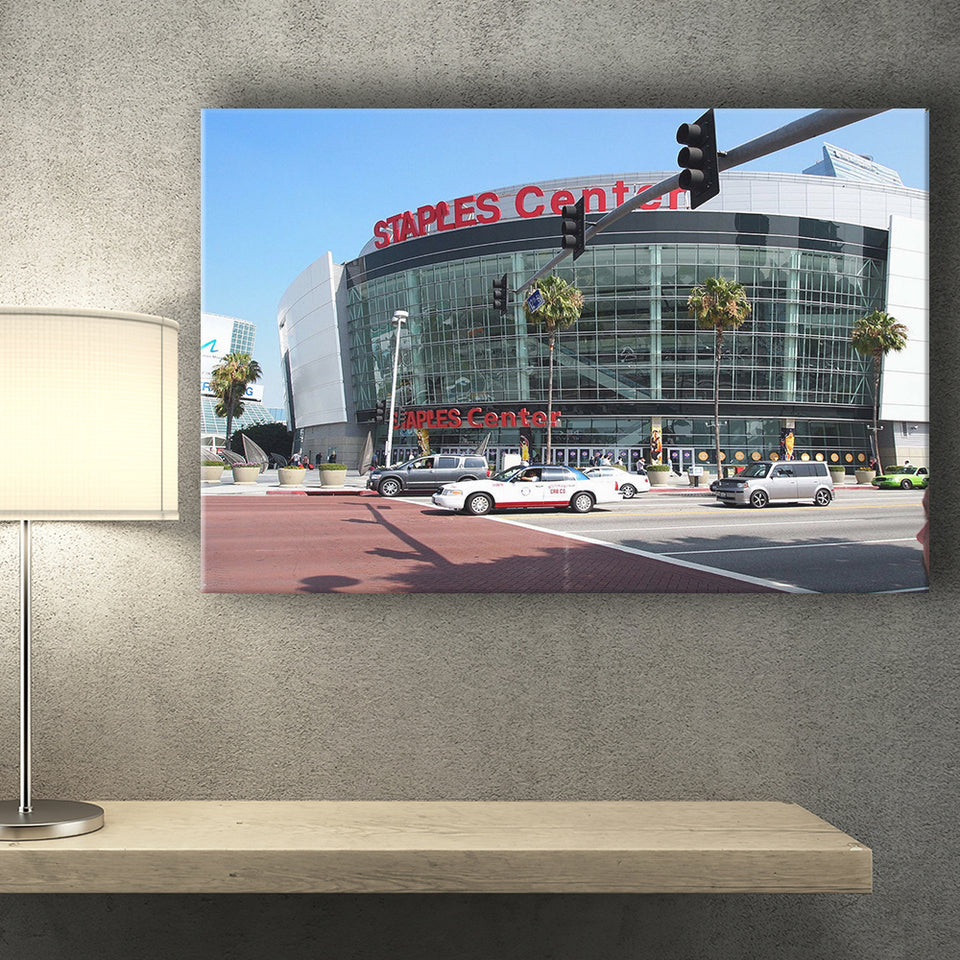 Staples Center Los Angeles Lakers Black & White Stadium 