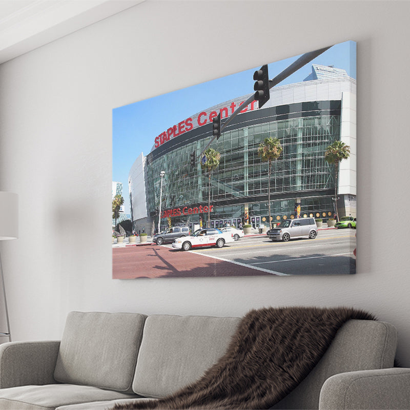 Staples Center Wall Art Los Angeles Lakers Stadium Canvas Prints,Sport Stadium Art Prints, Fan Gift, Wall Decor