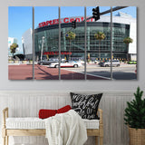 Staples Center Wall Art Los Angeles Lakers Stadium Canvas Prints,Multi Panels B,Sport Stadium Art Prints, Fan Gift