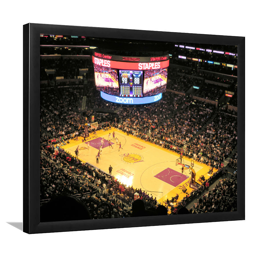 Staples Center in La, Stadium Canvas, Sport Art, Gift for him, Framed Art Prints Wall Art Decor, Framed Picture