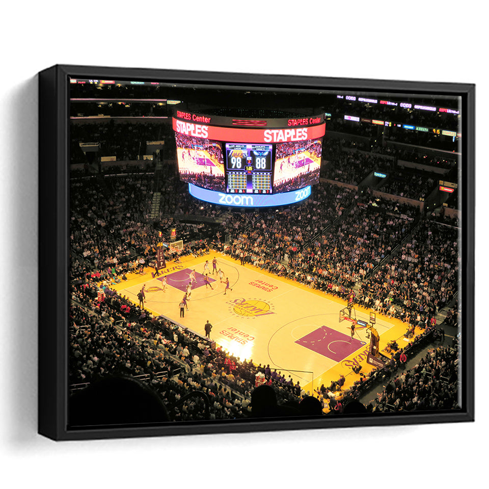 Staples Center in La, Stadium Canvas, Sport Art, Gift for him, Framed Canvas Prints Wall Art Decor, Framed Picture