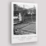 State Farm Stadium Arizona Cardinals Football Lovers Black And White Art Canvas Prints Wall Art Home Decor