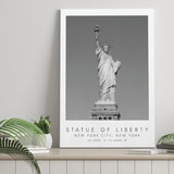 Statue Of Liberty New York City 1 Black And White Art Canvas Prints Wall Art Home Decor