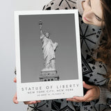 Statue Of Liberty New York City 1 Black And White Art Canvas Prints Wall Art Home Decor