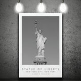 Statue Of Liberty New York City 1 Black And White Art Canvas Prints Wall Art Home Decor
