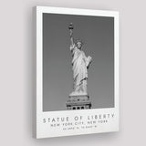 Statue Of Liberty New York City 1 Black And White Art Canvas Prints Wall Art Home Decor