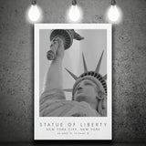 Statue Of Liberty New York City Black And White Art Canvas Prints Wall Art Home Decor