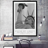 Statue Of Liberty New York City Black And White Art Framed Art Prints Wall Art Decor, Framed Picture