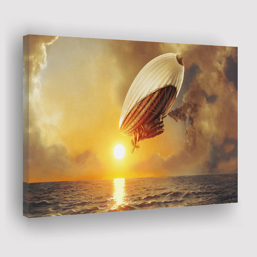 Steampunk Ocean Art Related Airship Canvas Prints Wall Art - Painting Canvas, Wall Decor,Art Prints, Painting Prints, For Sale