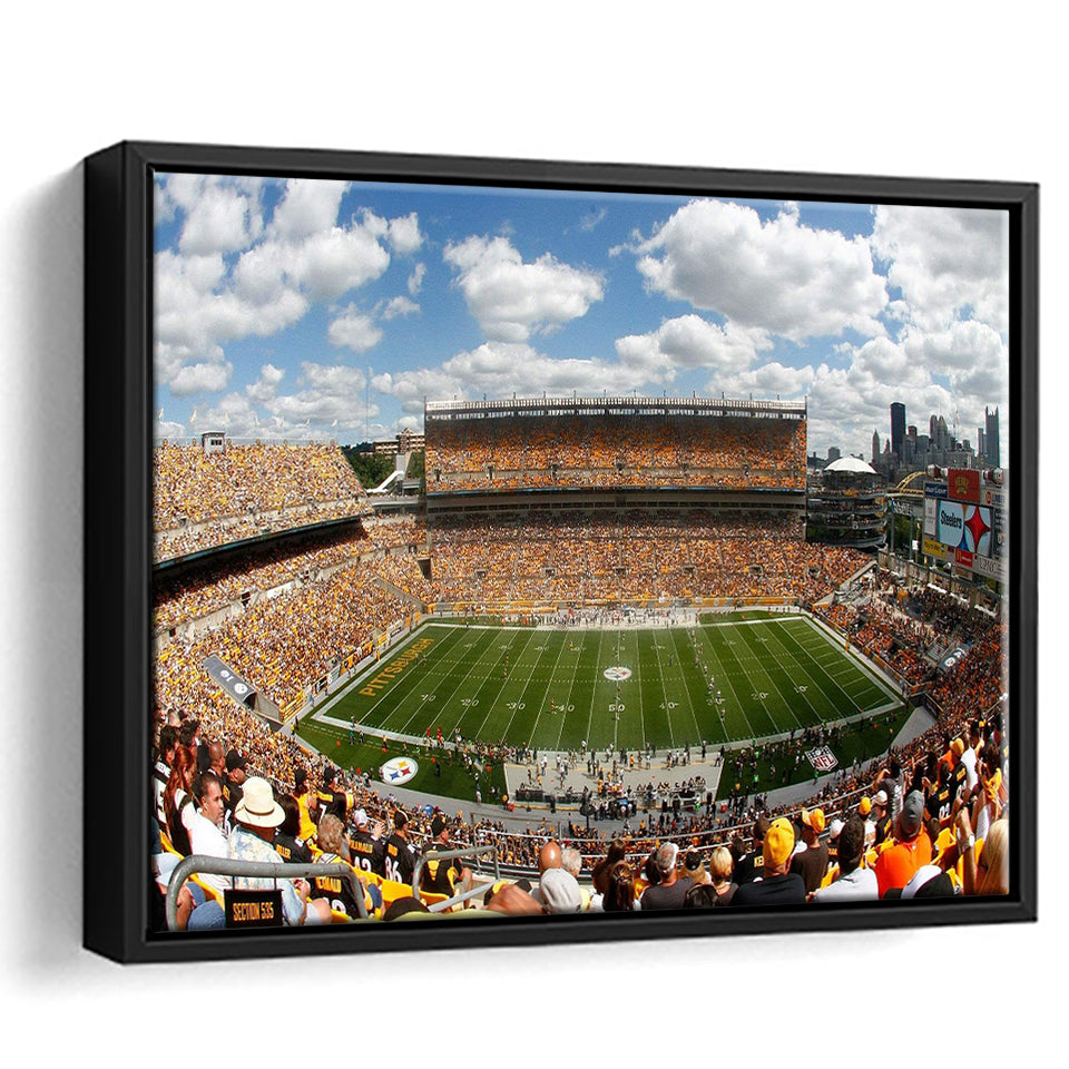 Steelers Heinz Field, Stadium Canvas, Sport Art, Gift for him, Framed  Canvas Prints Wall Art Decor, Framed Picture