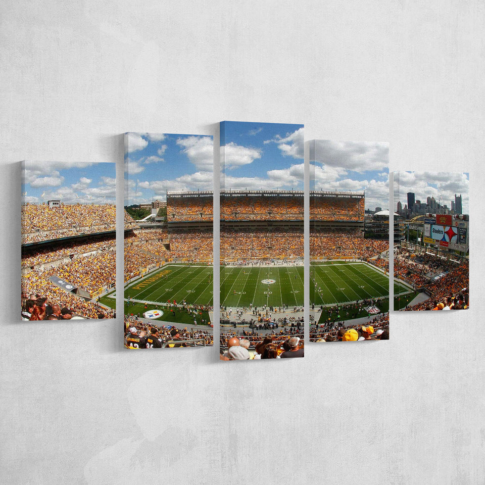 Steelers Heinz Field, Stadium Canvas, Sport Art, Large Canvas, Multi Panels, Canvas Prints Wall Art Decor