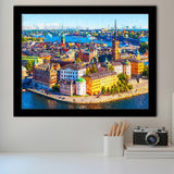 Stockholm Colorful City Framed Art Prints Wall Decor - Painting Prints, Framed Picture, Home Decor