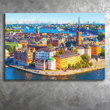 Stockholm Colorful City Canvas Prints Wall Art Decor - Paiting Canvas, Art Prints, Wall Decor, For Sale