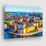 Stockholm Colorful City Canvas Prints Wall Art Decor - Paiting Canvas, Art Prints, Wall Decor, For Sale