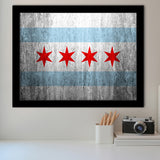 Stone Flags Of Chicago Art Work Framed Art Prints Wall Decor, Framed Picture, Large Art Prints