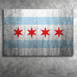 Stone Flags Of Chicago Art Work Canvas Prints Wall Art, Home Living Room Decor, Large Canvas