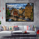 Strasbourg Framed Canvas Prints Wall Art Decor - Painting Canvas, Framed Picture, Home Decor