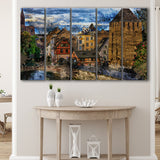 Strasbourg 5 Piece B Canvas Prints Wall Art Decor, Multi Panels,Large Canvas, Home Decor