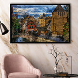 Strasbourg Framed Canvas Prints Wall Art Decor - Painting Canvas, Framed Picture, Home Decor