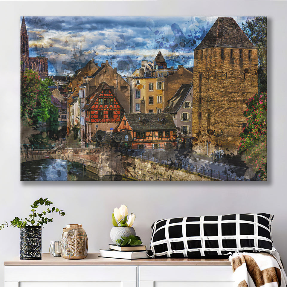 Strasbourg Canvas Prints Wall Art Decor - Painting Canvas, Art Print, Home Decor, Ready to Hang