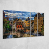 Strasbourg 5 Piece B Canvas Prints Wall Art Decor, Multi Panels,Large Canvas, Home Decor