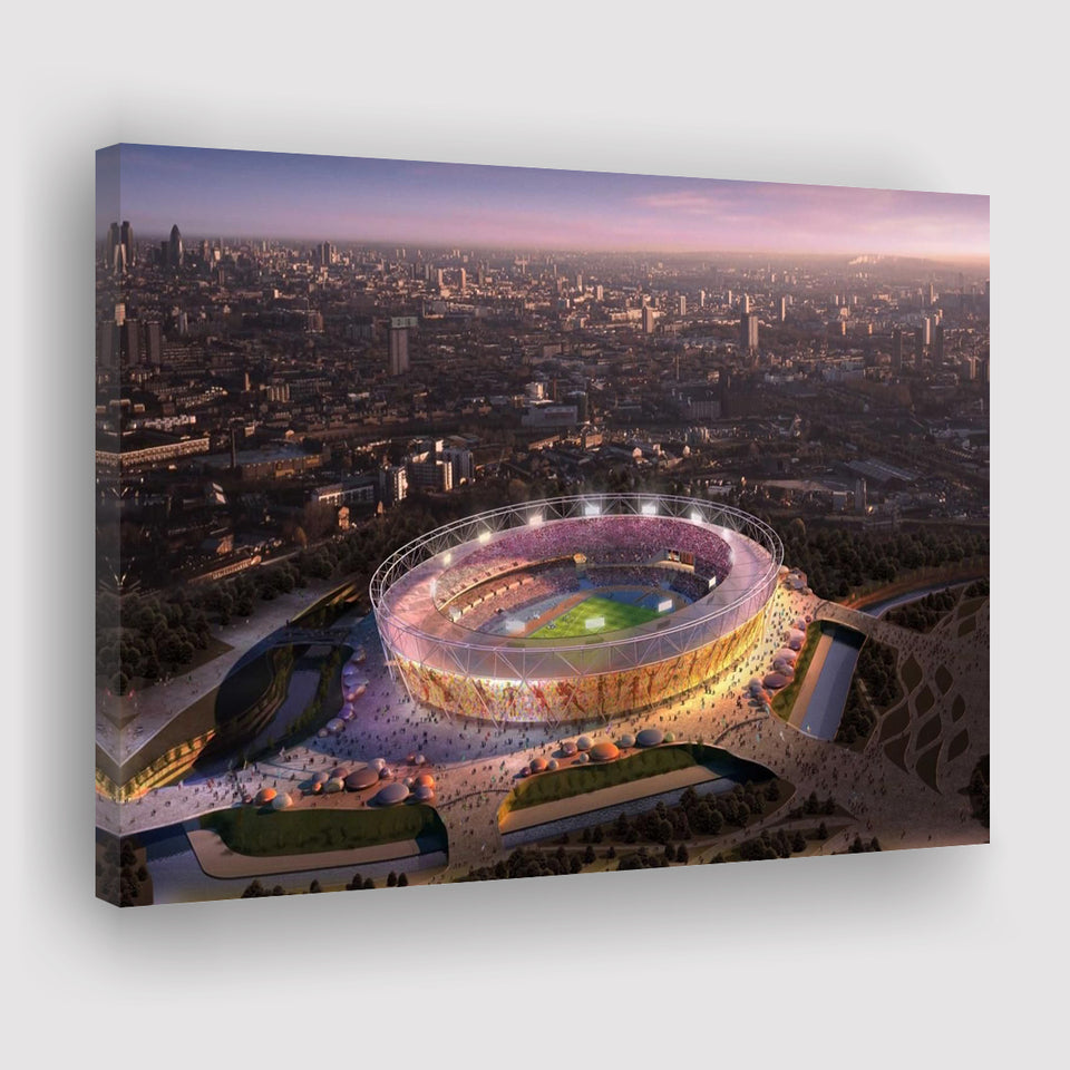 Stratford Olympic Stadium, Stadium Canvas, Sport Art, Gift for him, Fan Gift, Canvas Prints Wall Art Decor