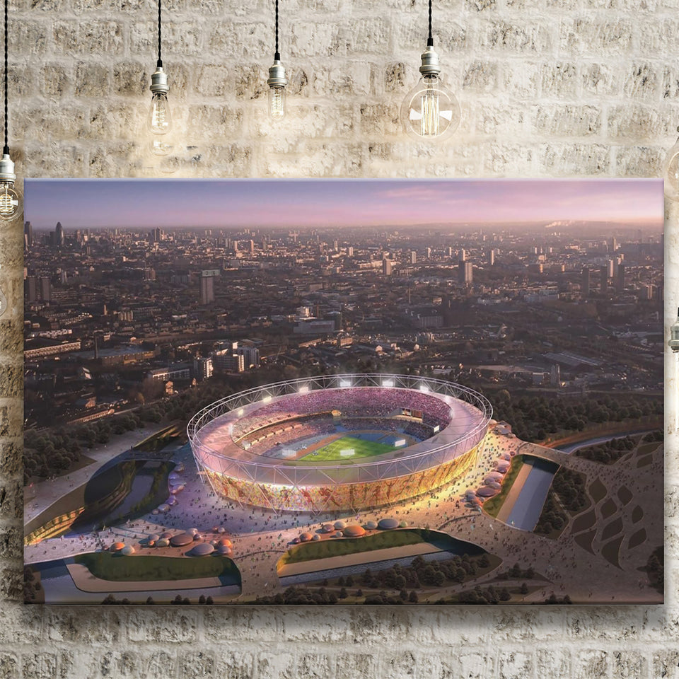 Stratford Olympic Stadium, Stadium Canvas, Sport Art, Gift for him, Fan Gift, Canvas Prints Wall Art Decor