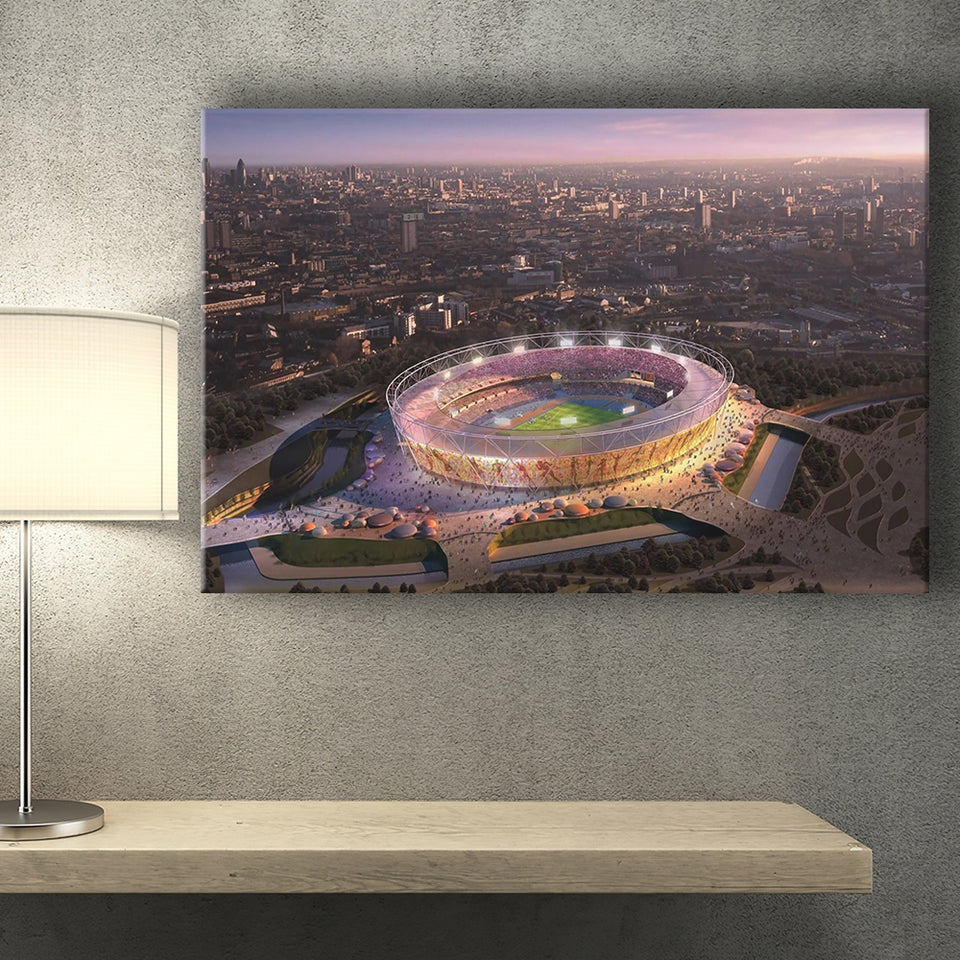 Stratford Olympic Stadium, Stadium Canvas, Sport Art, Gift for him, Fan Gift, Canvas Prints Wall Art Decor