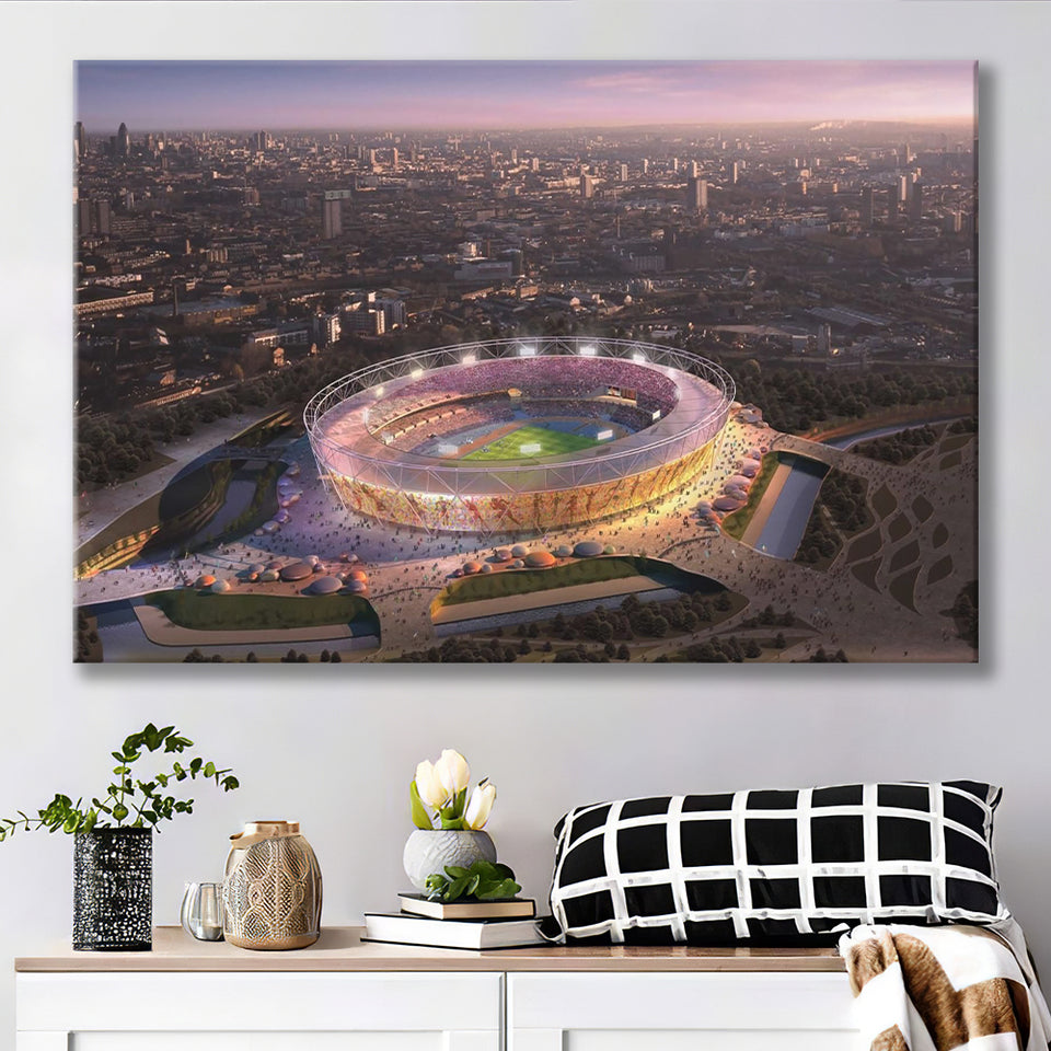 Stratford Olympic Stadium, Stadium Canvas, Sport Art, Gift for him, Fan Gift, Canvas Prints Wall Art Decor