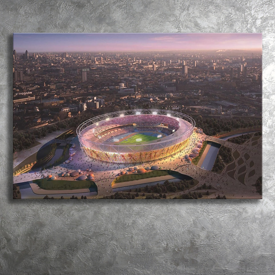 Stratford Olympic Stadium, Stadium Canvas, Sport Art, Gift for him, Fan Gift, Canvas Prints Wall Art Decor