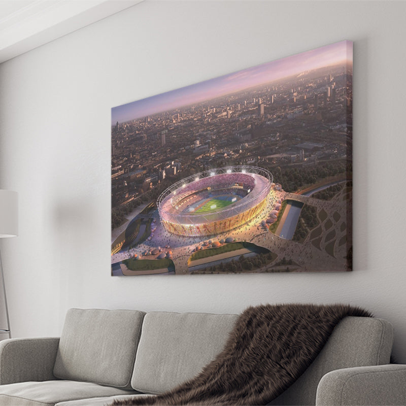 Stratford Olympic Stadium, Stadium Canvas, Sport Art, Gift for him, Fan Gift, Canvas Prints Wall Art Decor