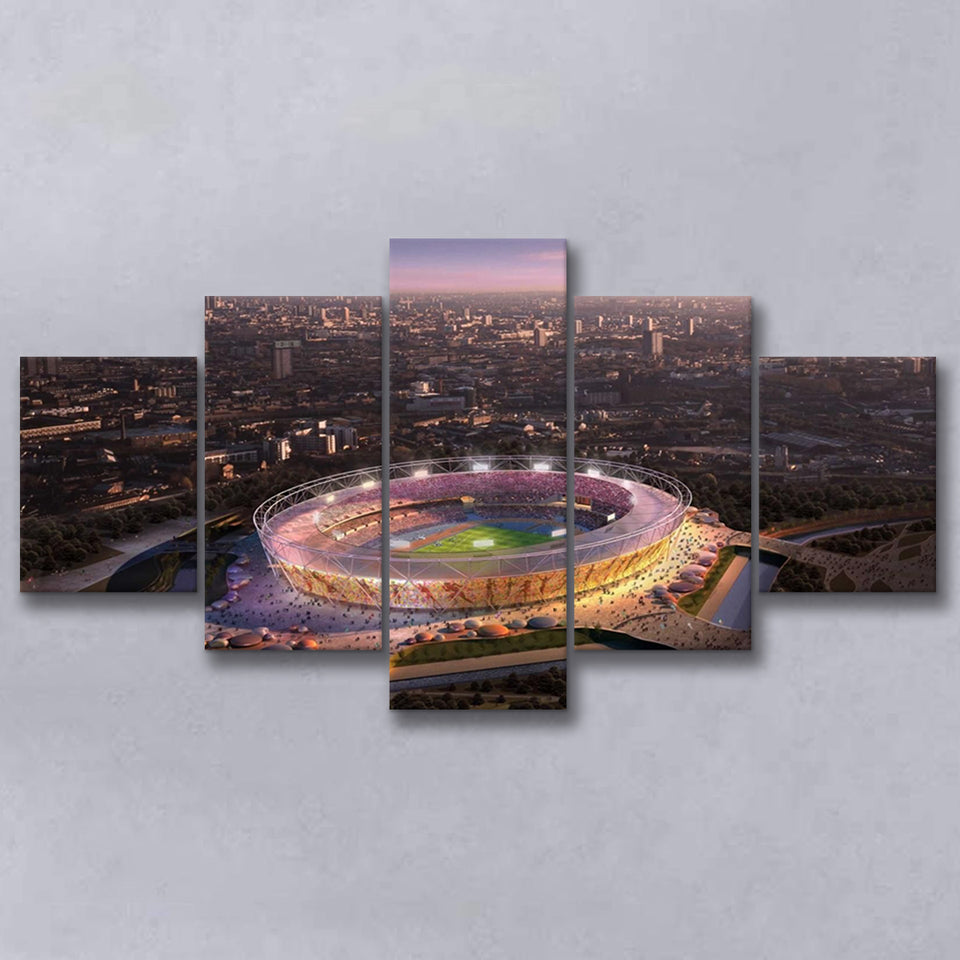 Stratford Olympic Stadium, Stadium Canvas, Sport Art, Large Canvas, Multi Panels, Canvas Prints Wall Art Decor