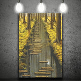 Stream In The Forest Canvas Prints Wall Art, Home Living Room Decor, Large Canvas