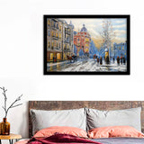 Street In Winter Framed Wall Art - Framed Prints, Art Prints, Print for Sale, Painting Prints