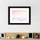 Sugar Cotton Pink Clouds Framed Wall Art - Framed Prints, Art Prints, Home Decor, Painting Prints