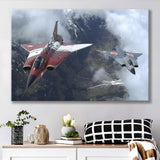 Sukhoi Su 27 Flanker Fighter Aircraft Canvas Prints Wall Art Decor - Painting Canvas, Art Prints, Ready to Hang